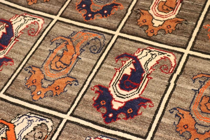 Qashqai Perserteppich aus Iran, 206 × 113 cm