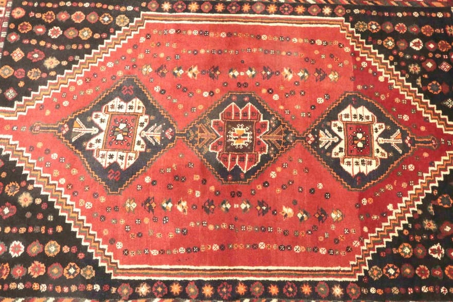 Qashqai Perserteppich aus Iran, 166 × 81 cm