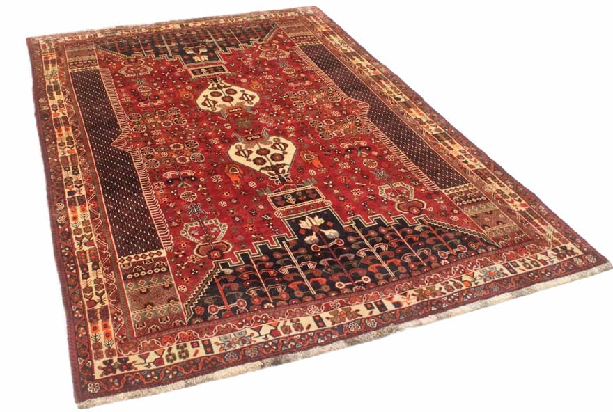 Handgeknüpfter Qashqai Perserteppich 250 × 168 cm