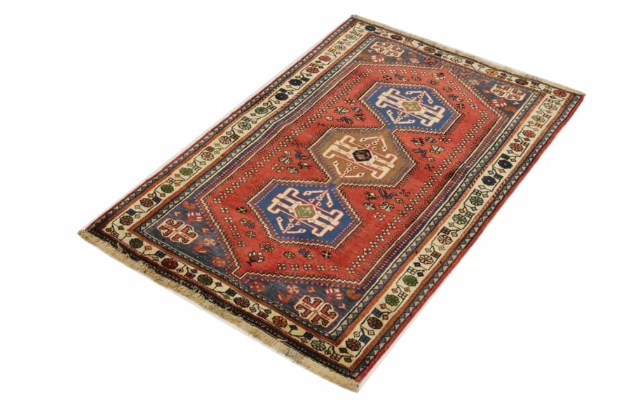 Handgeknüpfter Qashqai Perserteppich, 161 × 105 cm