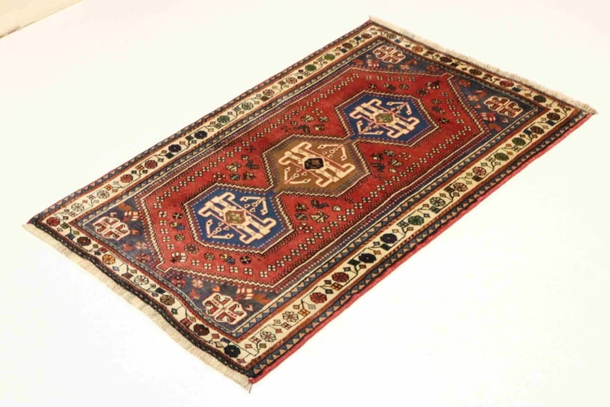 Handgeknüpfter Qashqai Perserteppich, 161 × 105 cm