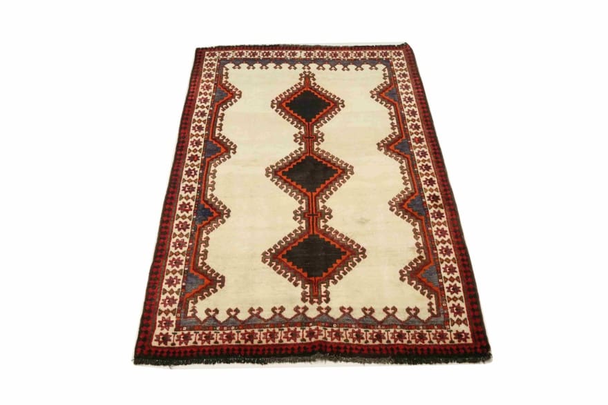 Handgeknüpfter Qashqai Perserteppich 224 × 137 cm