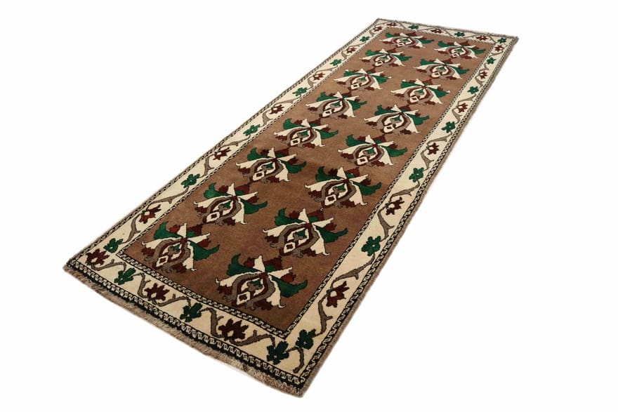 Qashqai Perserteppich 306 × 105 cm aus Wolle, handgeknüpft