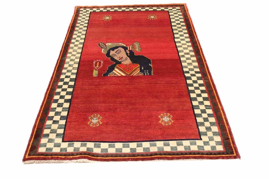 Qashqai Perserteppich 195 × 108 cm aus Wolle, handgeknüpft
