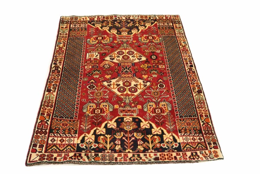 Handgeknüpfter Qashqai Perserteppich 183 × 104 cm