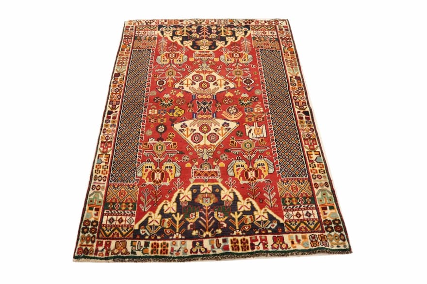 Handgeknüpfter Qashqai Perserteppich 183 × 104 cm