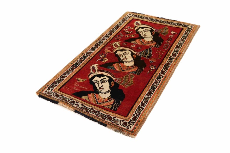 Handgeknüpfter Qashqai Perserteppich 153 × 87 cm
