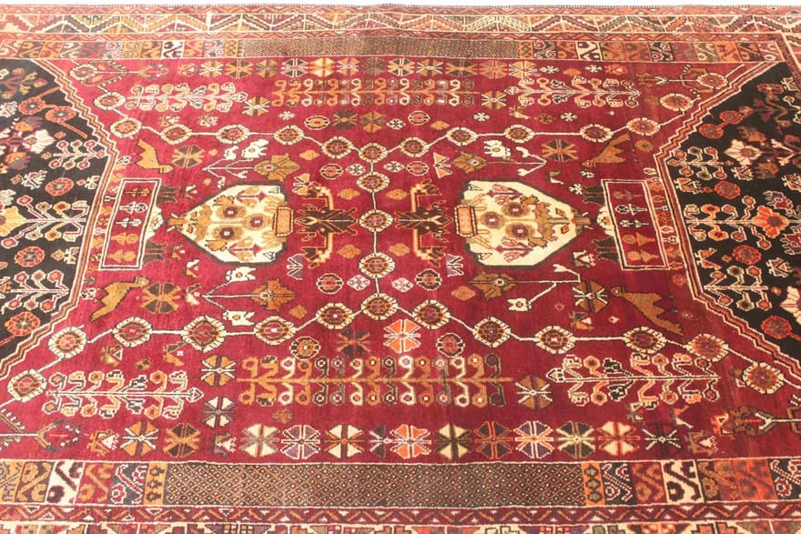 Qashqai Perserteppich 250 × 154 cm aus Wolle, handgeknüpft