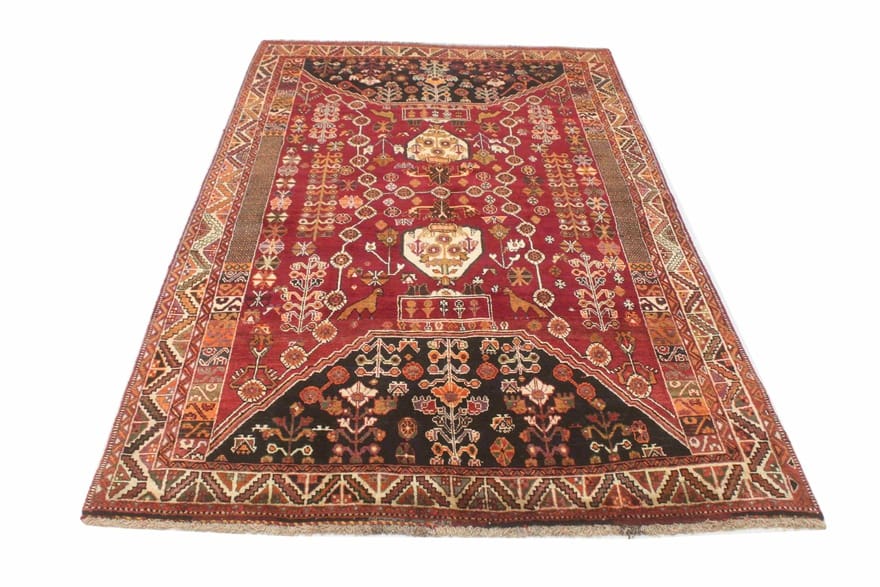 Qashqai Perserteppich 250 × 154 cm aus Wolle, handgeknüpft
