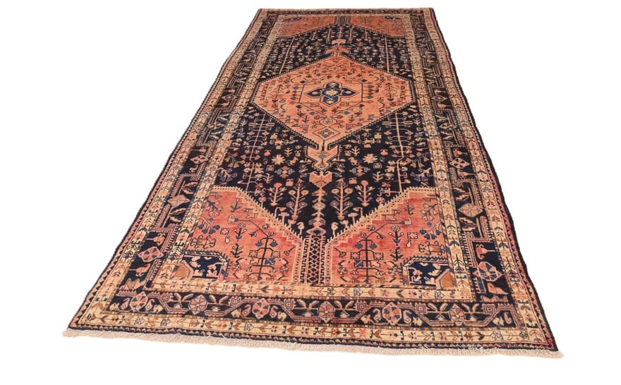 Perserteppich 360 × 160 cm aus Wolle, handgeknüpft