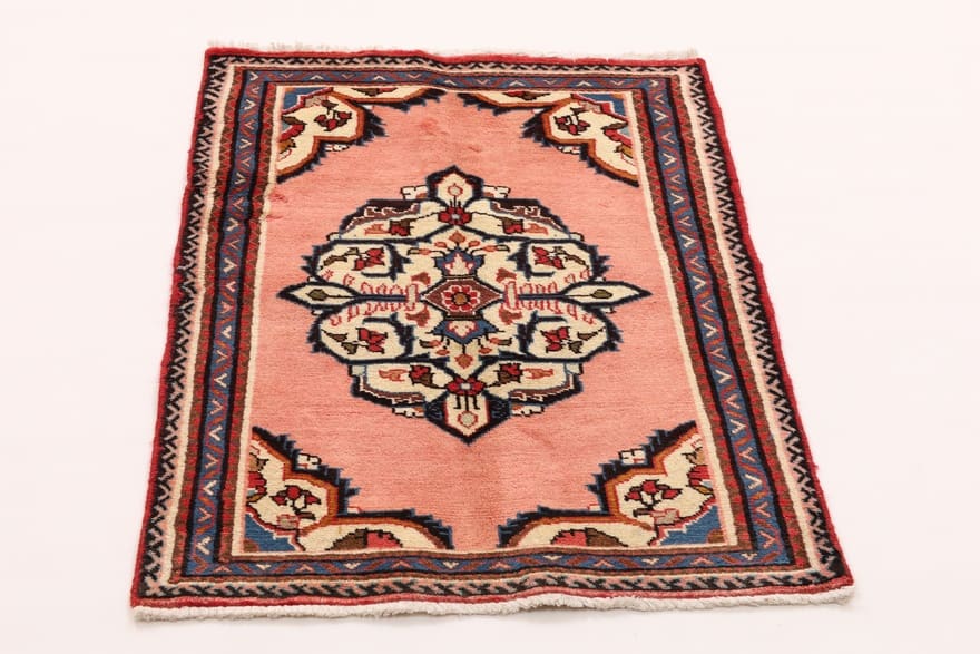 Hamadan Perserteppich 120 × 80 cm aus Wolle & Seide, handgeknüpft
