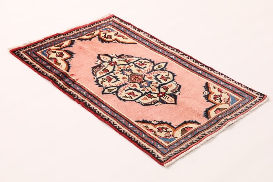 Hamadan Perserteppich 120 × 80 cm aus Wolle & Seide, handgeknüpft