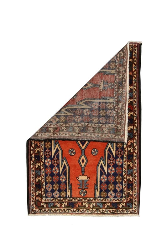 Handgeknüpfter Hamadan Perserteppich, 127 × 83 cm, Wolle