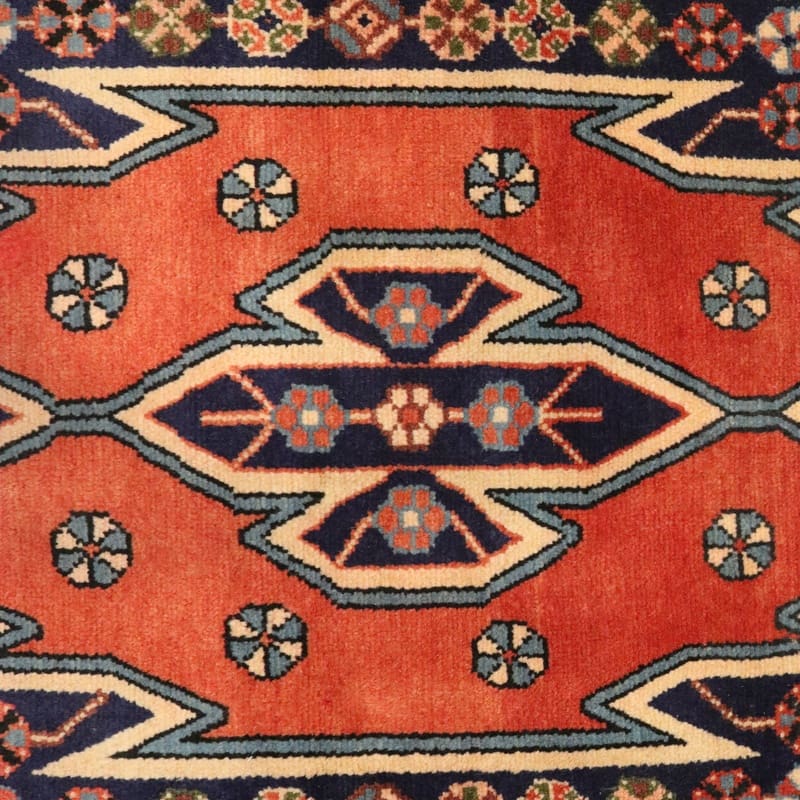 Handgeknüpfter Hamadan Perserteppich, 127 × 83 cm, Wolle
