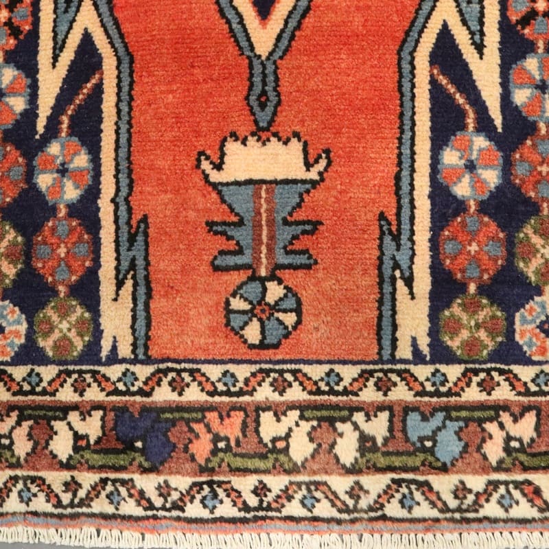 Handgeknüpfter Hamadan Perserteppich, 127 × 83 cm, Wolle