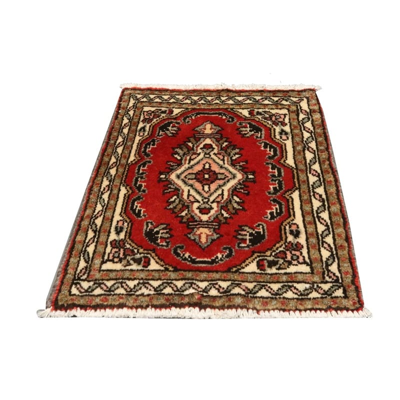 Hamadan Perserteppich 62 × 54 cm aus Wolle, handgeknüpft
