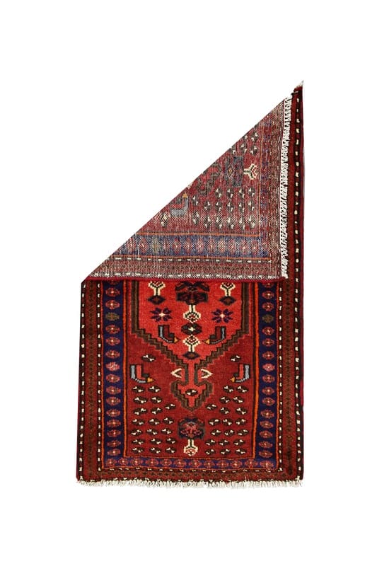 Handgeknüpfter Hamadan Perserteppich, 121 × 67 cm, Wolle