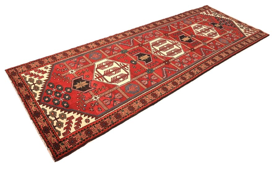 hamadan-teppich-308x108-cm-160000-knoten-handgeknupft-perserteppich-1 Handgeknüpfter Hamadan Perserteppich, 306 × 107 cm, Wolle