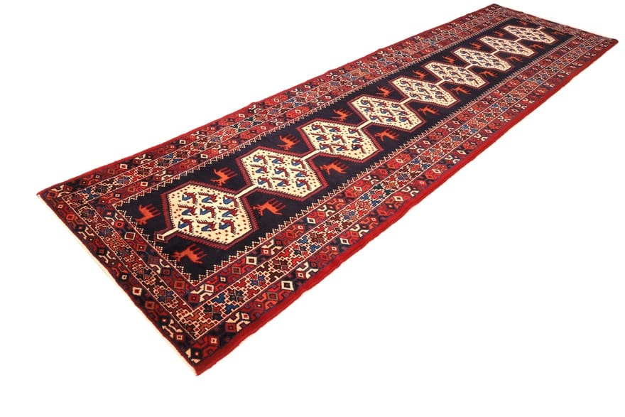 Hamadan Perserteppich aus Iran, 425 × 103 cm
