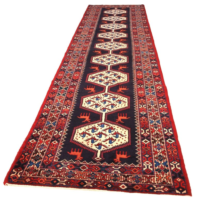 Hamadan Perserteppich aus Iran, 425 × 103 cm