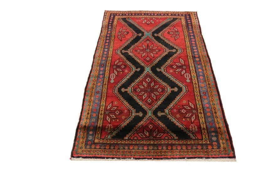 hamadan-teppich-234x141-cm-128000-knoten-m-handgeknupft-perserteppich-3 Handgeknüpfter Hamadan Perserteppich 232 × 140 cm