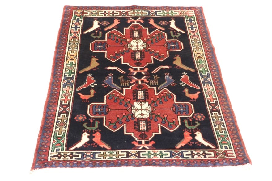 eleganter-perserteppich-158x101-cm-128000-knoten-handgeknupft-2 Perserteppich 156 × 100 cm aus Wolle, handgeknüpft