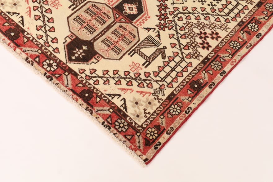 Hamadan Perserteppich 152 × 104 cm aus Wolle, handgeknüpft