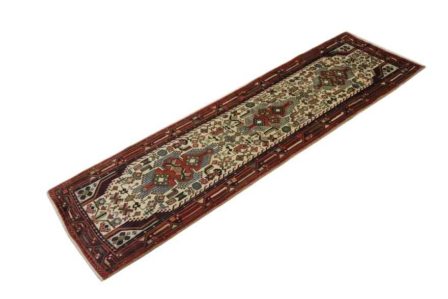 Handgeknüpfter Hamadan Perserteppich 298 × 85 cm