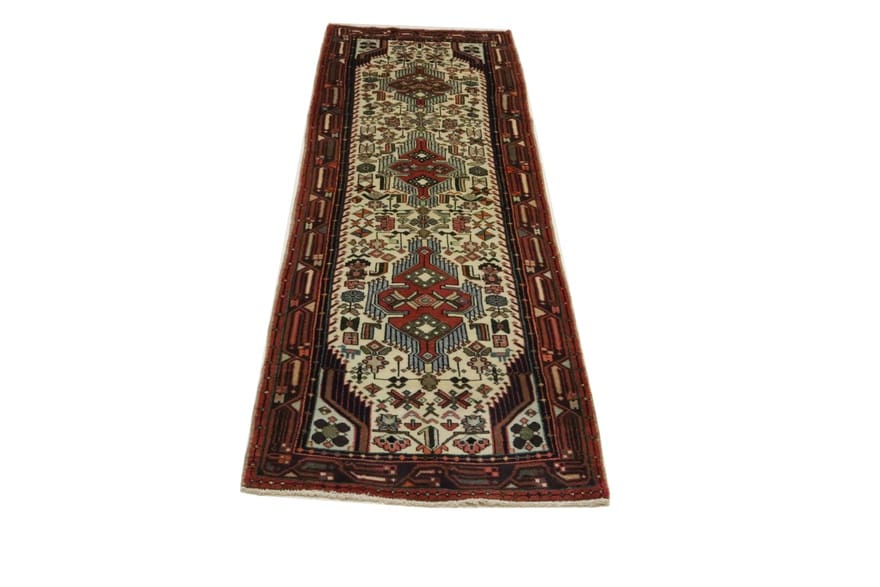 Handgeknüpfter Hamadan Perserteppich 298 × 85 cm