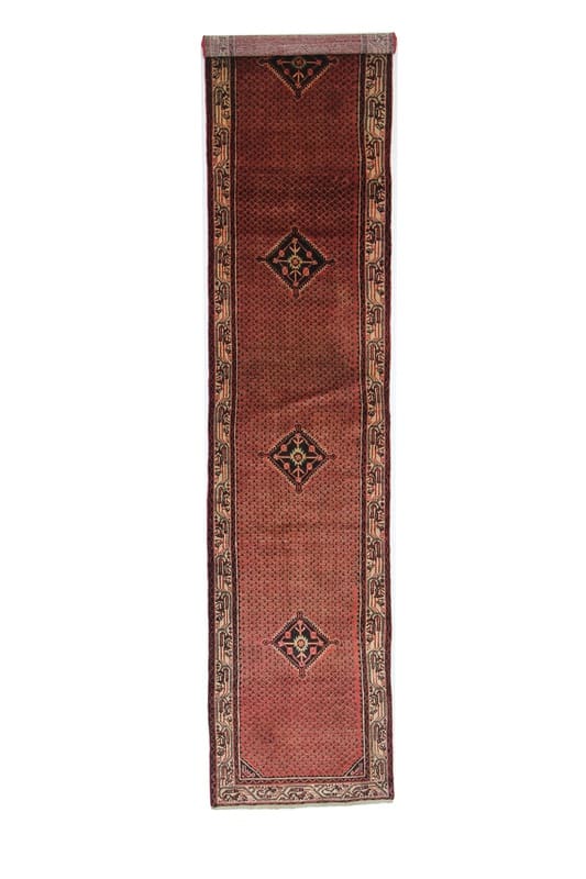 Hamadan Perserteppich 395 × 82 cm aus Wolle, handgeknüpft