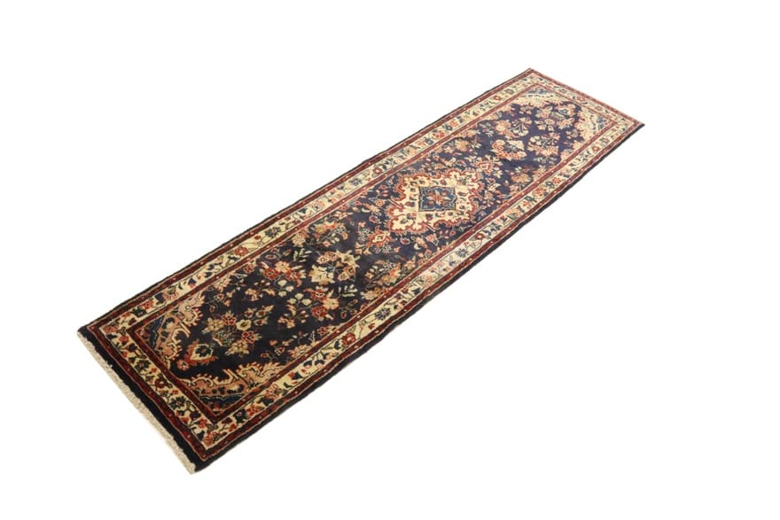 Hamadan Perserteppich 306 × 98 cm aus Wolle, handgeknüpft