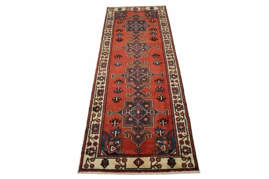 Hamadan Perserteppich 316 × 110 cm aus Wolle, handgeknüpft