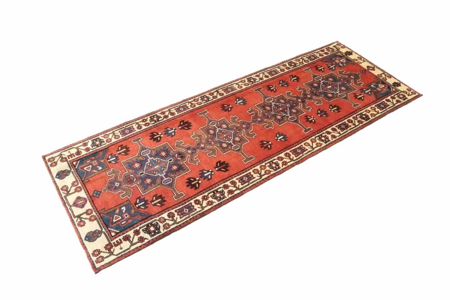 Hamadan Perserteppich 316 × 110 cm aus Wolle, handgeknüpft