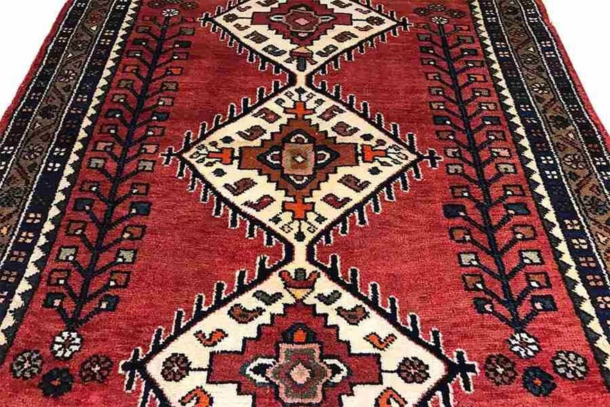 Handgeknüpfter Hamadan Perserteppich 314 × 109 cm