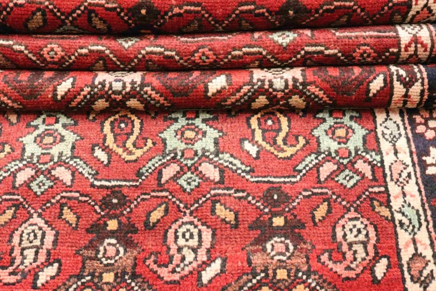 Hamadan Perserteppich 302 × 110 cm aus Wolle, handgeknüpft