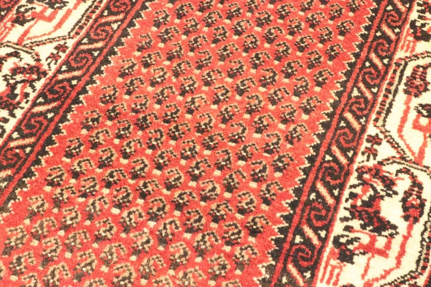Handgeknüpfter Perserteppich, 398 × 75 cm, Wolle