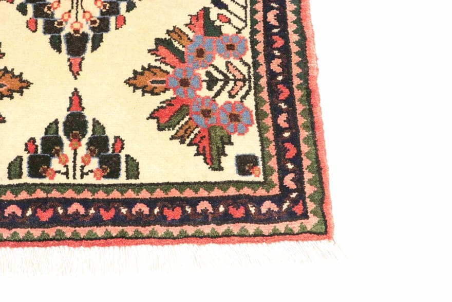 Handgeknüpfter Hamadan Perserteppich, 101 × 69 cm, Wolle