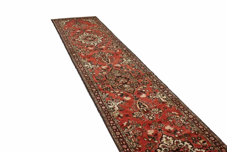 Hamadan Perserteppich 428 × 85 cm aus Wolle, handgeknüpft