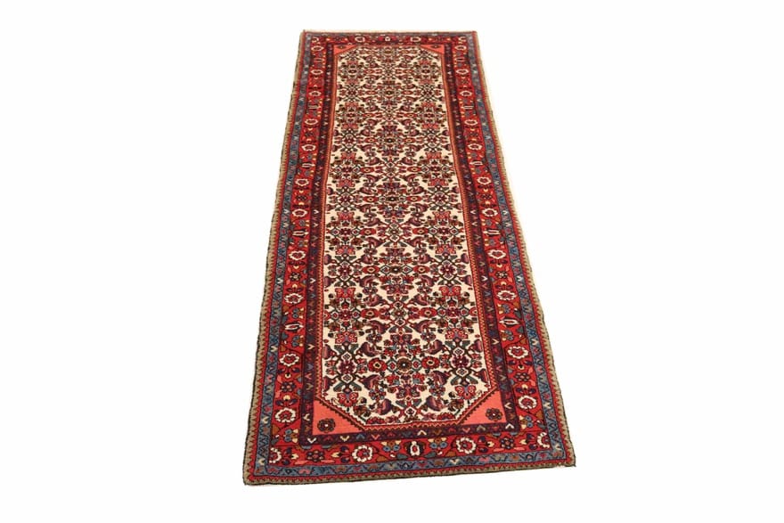 Hamadan Perserteppich 288 × 85 cm aus Wolle, handgeknüpft