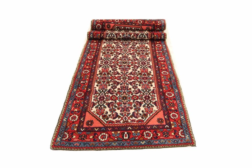 Hamadan Perserteppich 288 × 85 cm aus Wolle, handgeknüpft