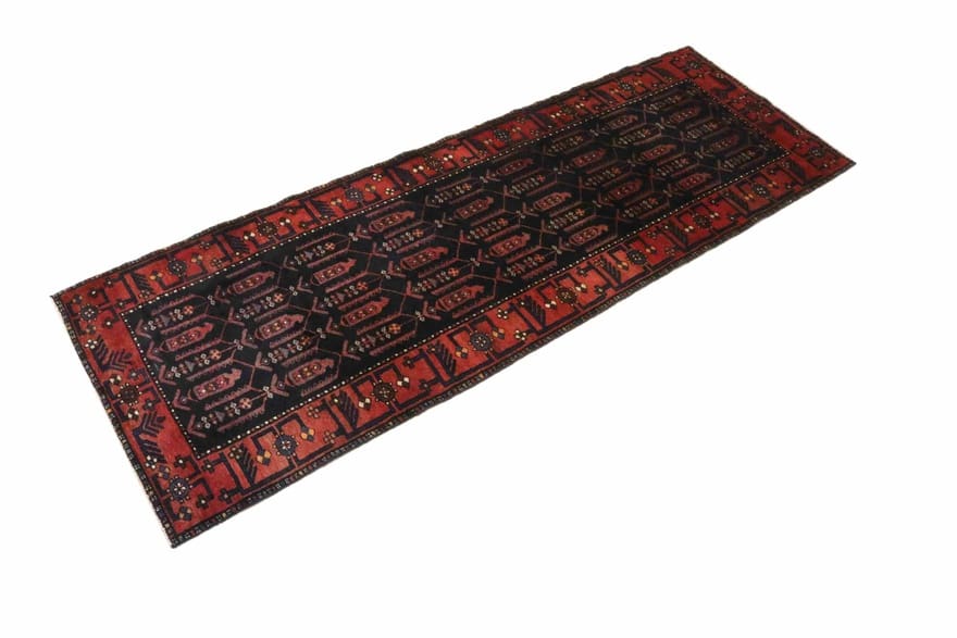 Hamadan Perserteppich 308 × 108 cm aus Wolle, handgeknüpft