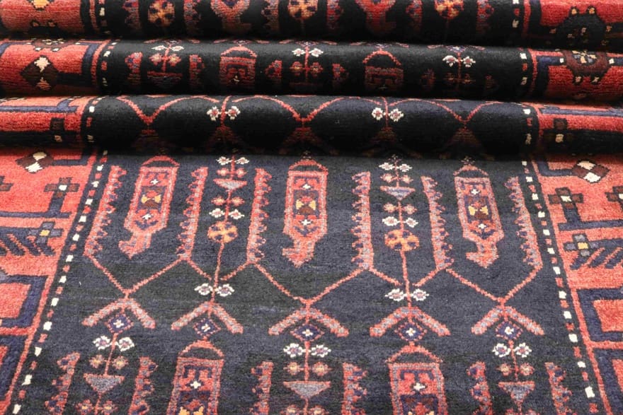 Hamadan Perserteppich 308 × 108 cm aus Wolle, handgeknüpft