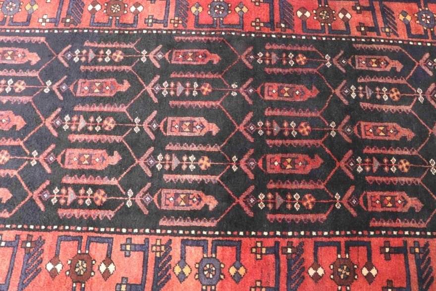 Hamadan Perserteppich 308 × 108 cm aus Wolle, handgeknüpft