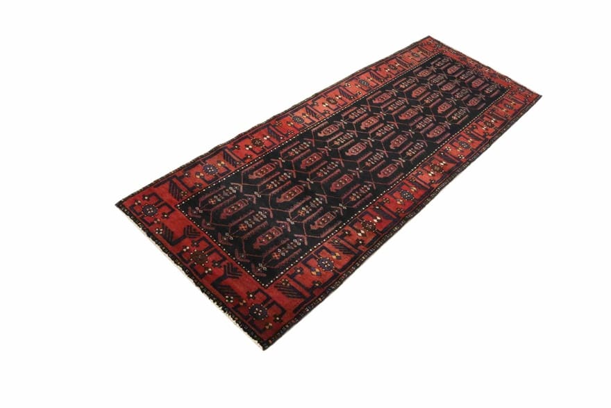 Hamadan Perserteppich 308 × 108 cm aus Wolle, handgeknüpft