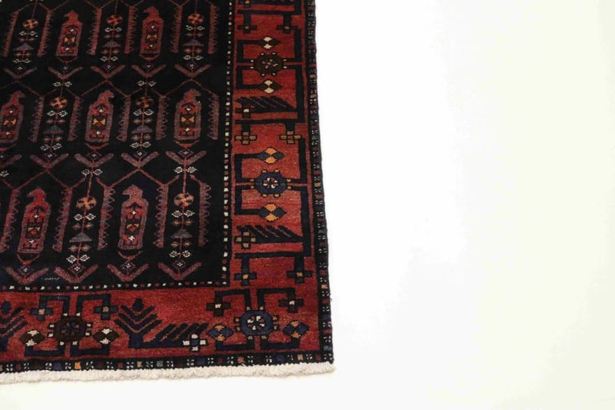 Hamadan Perserteppich 308 × 108 cm aus Wolle, handgeknüpft