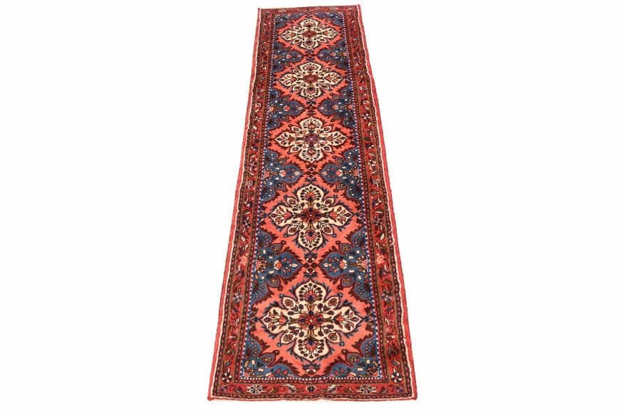 Handgeknüpfter Hamadan Perserteppich 302 × 82 cm