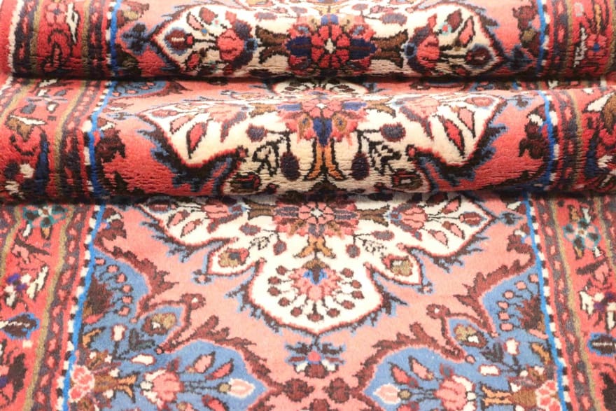 Handgeknüpfter Hamadan Perserteppich 302 × 82 cm