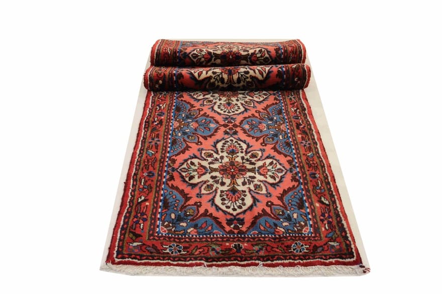 Handgeknüpfter Hamadan Perserteppich 302 × 82 cm