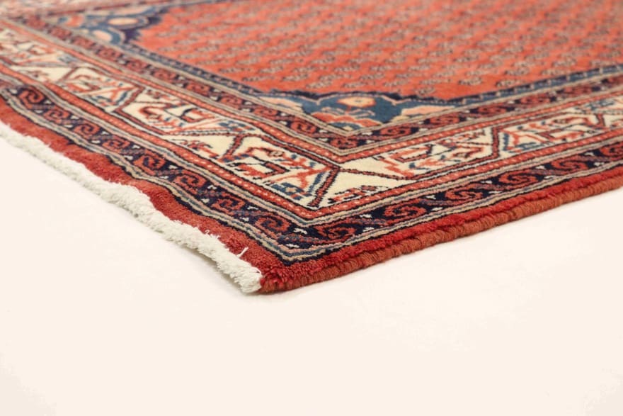 Handgeknüpfter Hamadan Perserteppich, 320 × 111 cm, Wolle