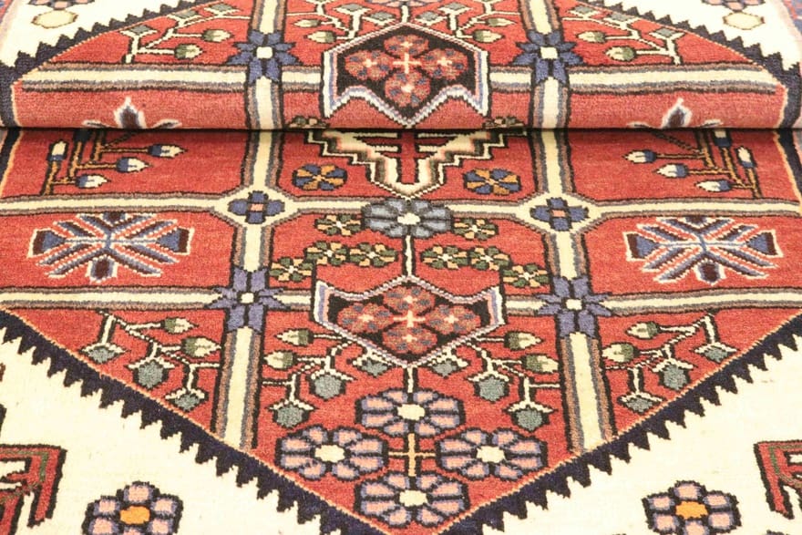 Handgeknüpfter Hamadan Perserteppich, 125 × 86 cm, Wolle